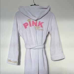 2/$60 VS PINK plush white robe